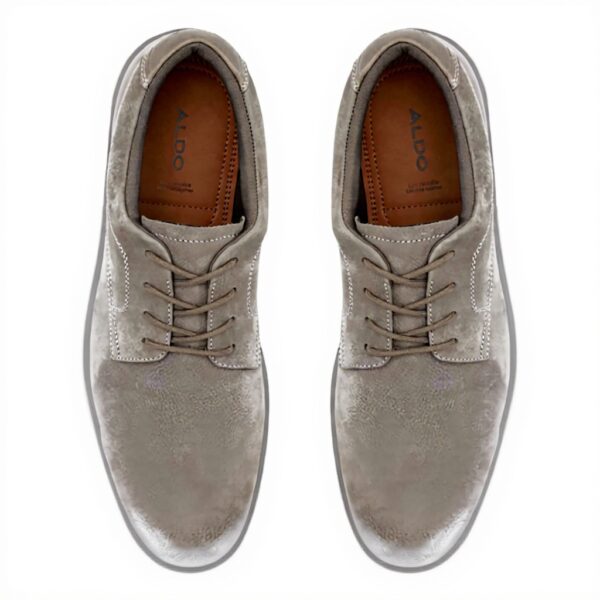 Aldo Mens Tyler Oxford Leather Lace Up Shoes Dark Beige