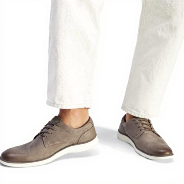 Aldo Mens Tyler Oxford Leather Lace Up Shoes Dark Beige