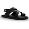 Aldo Mens ZainoFlat Sandal Leather Comfortable Black Size