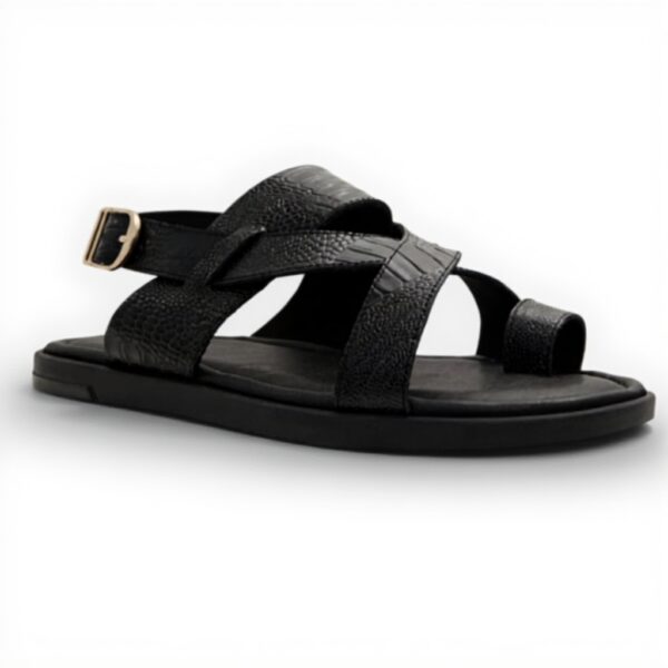 Aldo Mens ZainoFlat Sandal Leather Comfortable Black Size