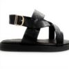 Aldo Mens ZainoFlat Sandal Leather Comfortable Black Size