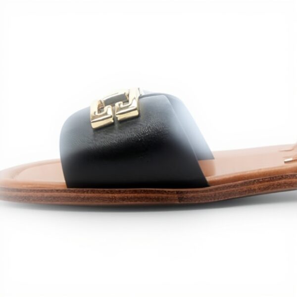 ALDO Womens Agreinwan Flat Sandal Black Square Toe