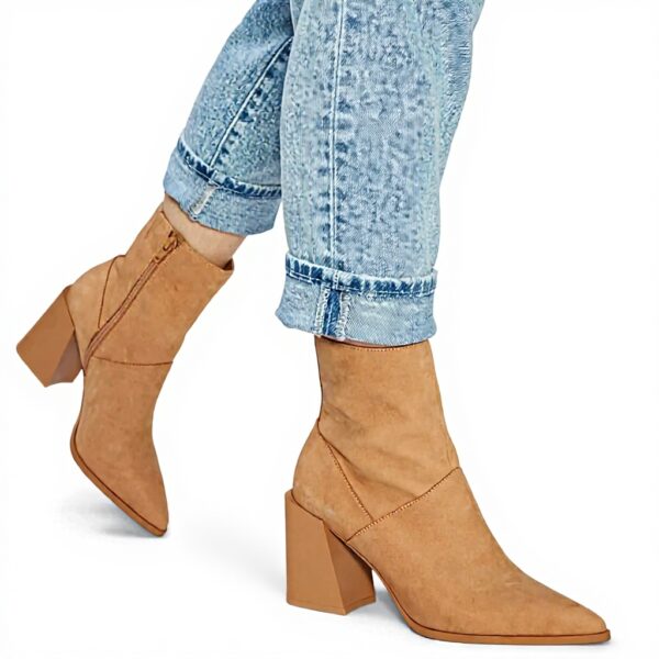 Aldo Bethanny Ankle Boot Women Leather Heel Shoes