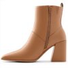 Aldo Bethanny Ankle Boot Women Leather Heel Shoes