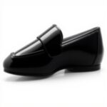 ALDO Womens Black Charlii Loafer Flat Shoes Polyurethane