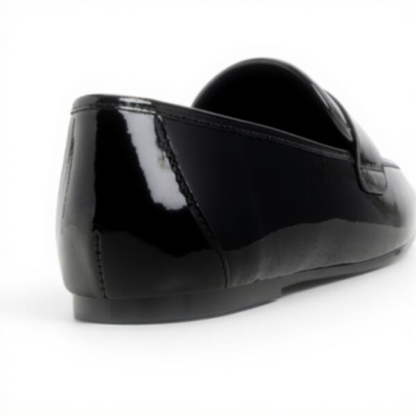 ALDO Womens Black Charlii Loafer Flat Shoes Polyurethane