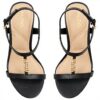 Aldo Clelia Heeled Sandal Womens Leather Black Fashion