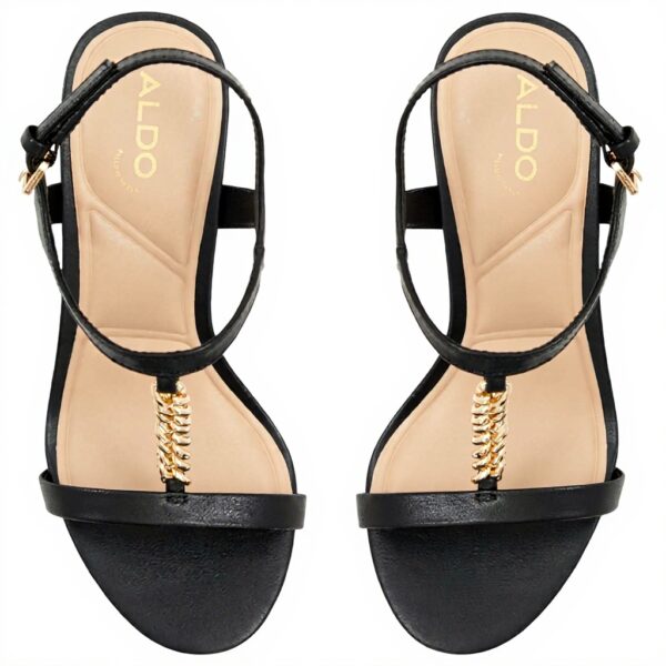 Aldo Clelia Heeled Sandal Womens Leather Black Fashion