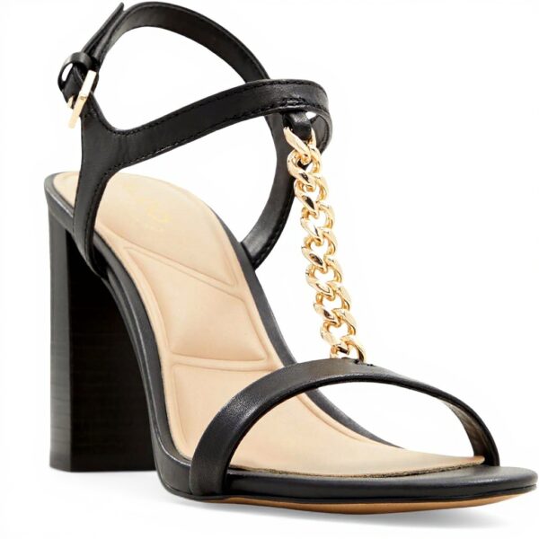 Aldo Clelia Heeled Sandal Womens Leather Black Fashion