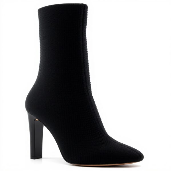 Aldo Delylah Womens Ankle Boot Black Textile 4 Inch Heel