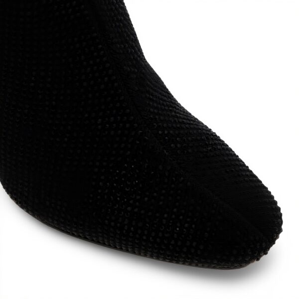 Aldo Delylah Womens Ankle Boot Black Textile 4 Inch Heel