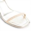 Aldo Womens Dime Heeled Sandal Gold Square Toe
