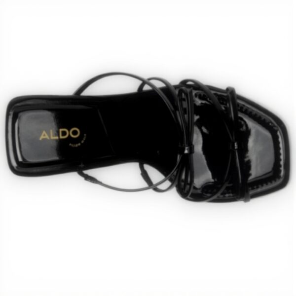ALDO Womens Elisabete Heeled Sandal Black Fashion Shoes