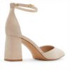 Aldo Womens JanPump Leather Court Shoes Block Heel