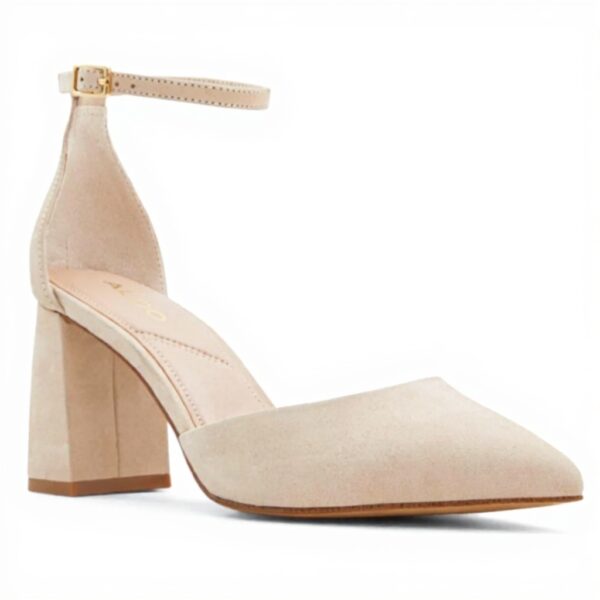 Aldo Womens JanPump Leather Court Shoes Block Heel