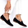 Aldo Womens Black Suede Loafers Comfortable Slip On Shoes