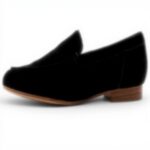 Aldo Womens Black Suede Loafers Comfortable Slip On Shoes