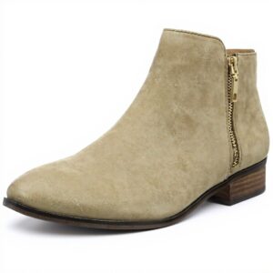 ALDO Womens Julianna Leather Ankle Boots Flat Heel