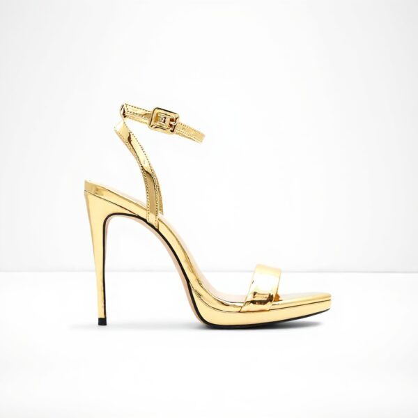 ALDO Kat Heeled Sandal Womens Gold Court Shoes