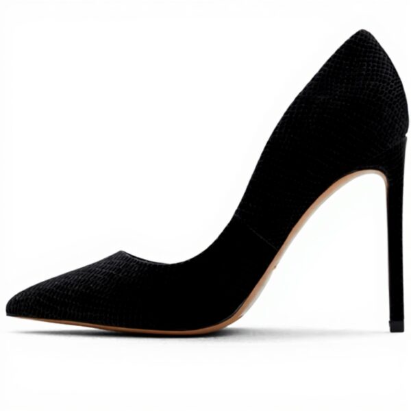 ALDO Womens Lala Pump Black Snake Court Shoes