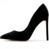 ALDO Womens Lala Pump Black Snake Court Shoes
