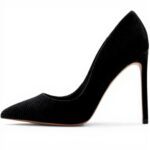 ALDO Womens Lala Pump Black Snake Court Shoes