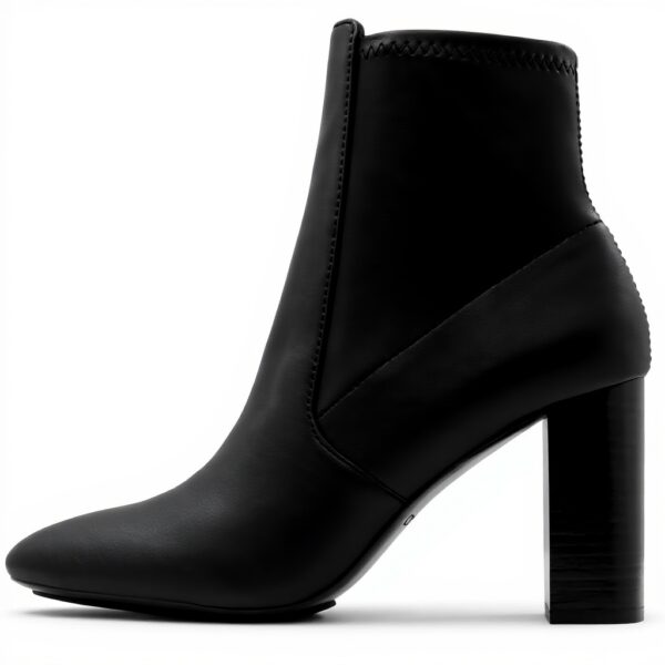 Aldo Laurella Womens Black Ankle Boots 3.5 Inch Heel