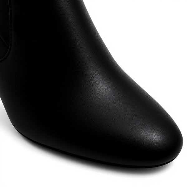 Aldo Laurella Womens Black Ankle Boots 3.5 Inch Heel