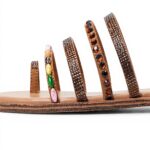 Aldo Womens Lindya Flat Sandal Gold Multi Fashion Shoes