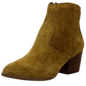 Aldo Womens Marecchia Leather Ankle Boots Block Heel