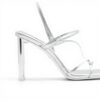 Aldo Meagan Heeled Sandals Women Silver Pink Square Toe