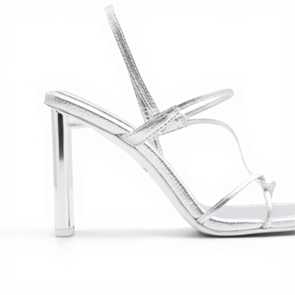 Aldo Meagan Heeled Sandals Women Silver Pink Square Toe
