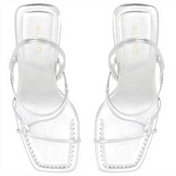 Aldo Meagan Heeled Sandals Women Silver Pink Square Toe