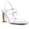 Aldo Meagan Heeled Sandals Women Silver Pink Square Toe