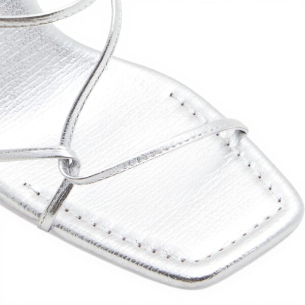 Aldo Meagan Heeled Sandals Women Silver Pink Square Toe