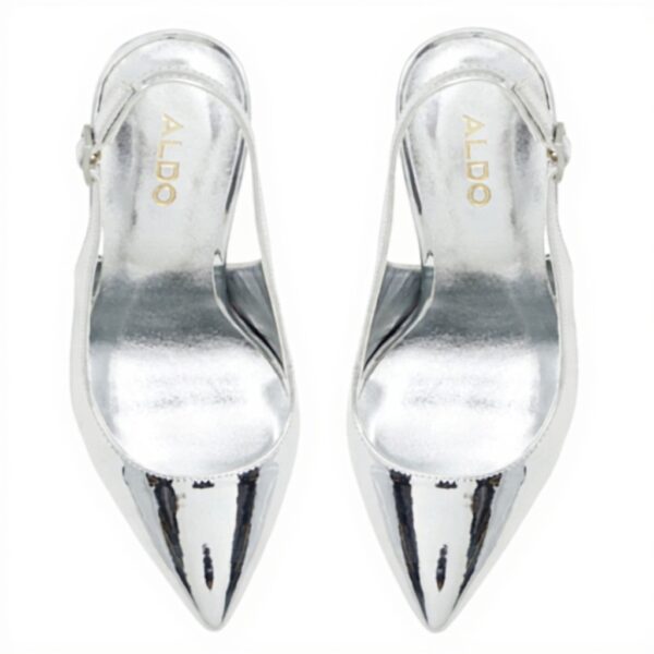 Aldo Womens Meesha Silver Pump Court Shoes Fashion