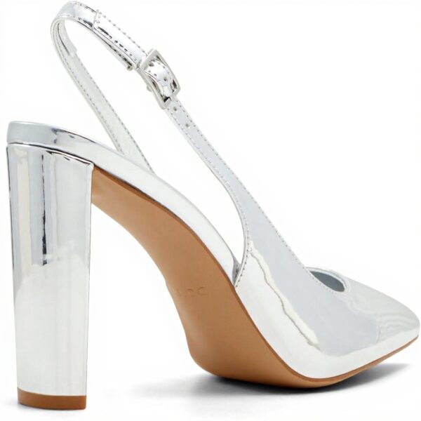 Aldo Womens Meesha Silver Pump Court Shoes Fashion