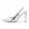 Aldo Womens Meesha Silver Pump Court Shoes Fashion