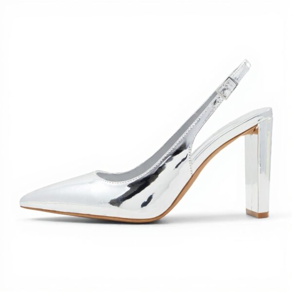Aldo Womens Meesha Silver Pump Court Shoes Fashion