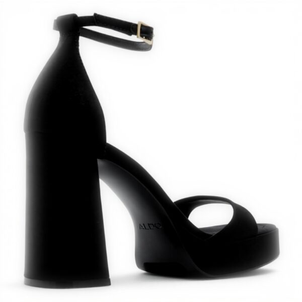 ALDO Womens Montag Heeled Sandal Black Silver Fashion