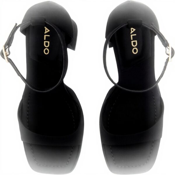 ALDO Womens Montag Heeled Sandal Black Silver Fashion