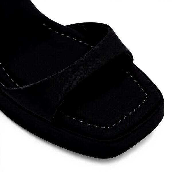 ALDO Womens Montag Heeled Sandal Black Silver Fashion