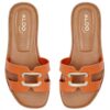 Aldo Womens Nydaokin Flat Sandal Square Toe Comfort