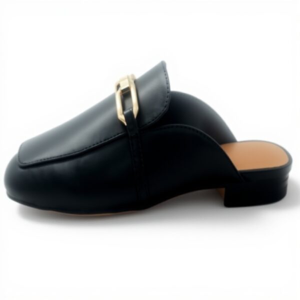 Aldo Womens Silvie Leather Loafer Black Square Toe Flat