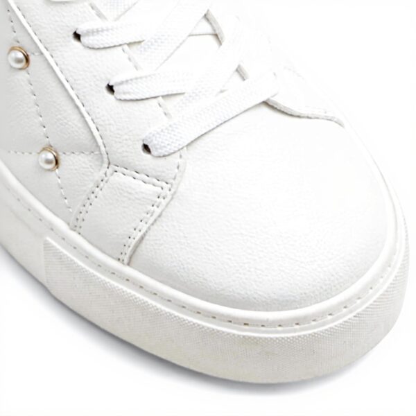 Aldo Womens Tavi White Sneaker Fashion Trainers