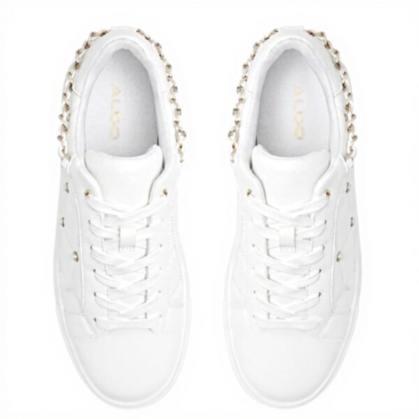 Aldo Womens Tavi White Sneaker Fashion Trainers