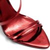 Aldo Twila Heeled Sandals Womens Bordo Fashion Shoes