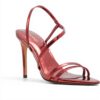 Aldo Twila Heeled Sandals Womens Bordo Fashion Shoes