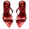Aldo Twila Heeled Sandals Womens Bordo Fashion Shoes