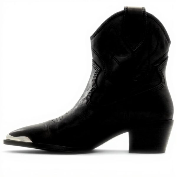 Aldo Womens Valley Ankle Boot Leather Pointy Toe Block Heel